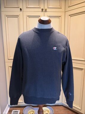 Champion Men's Crewneck Sweatshirt - Slate Grey